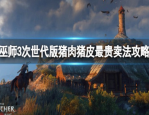 巫师3猪肉猪皮在哪卖最划算-巫师3猪肉猪皮最贵卖法推荐一览